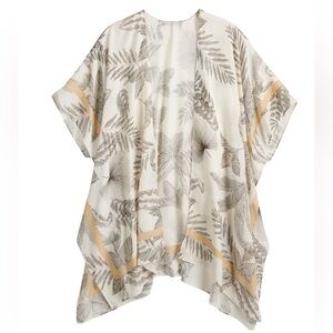 Sonoma Palm Leaf Print Oversized Women’s Cover Up One Size